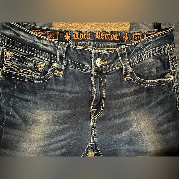 Rock Revival Jen Dark Indigo Skinny Jeans - Picture 7 of 16